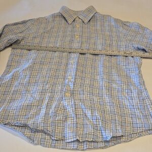 Brooks Brothers Light Blue Checkered Shirt